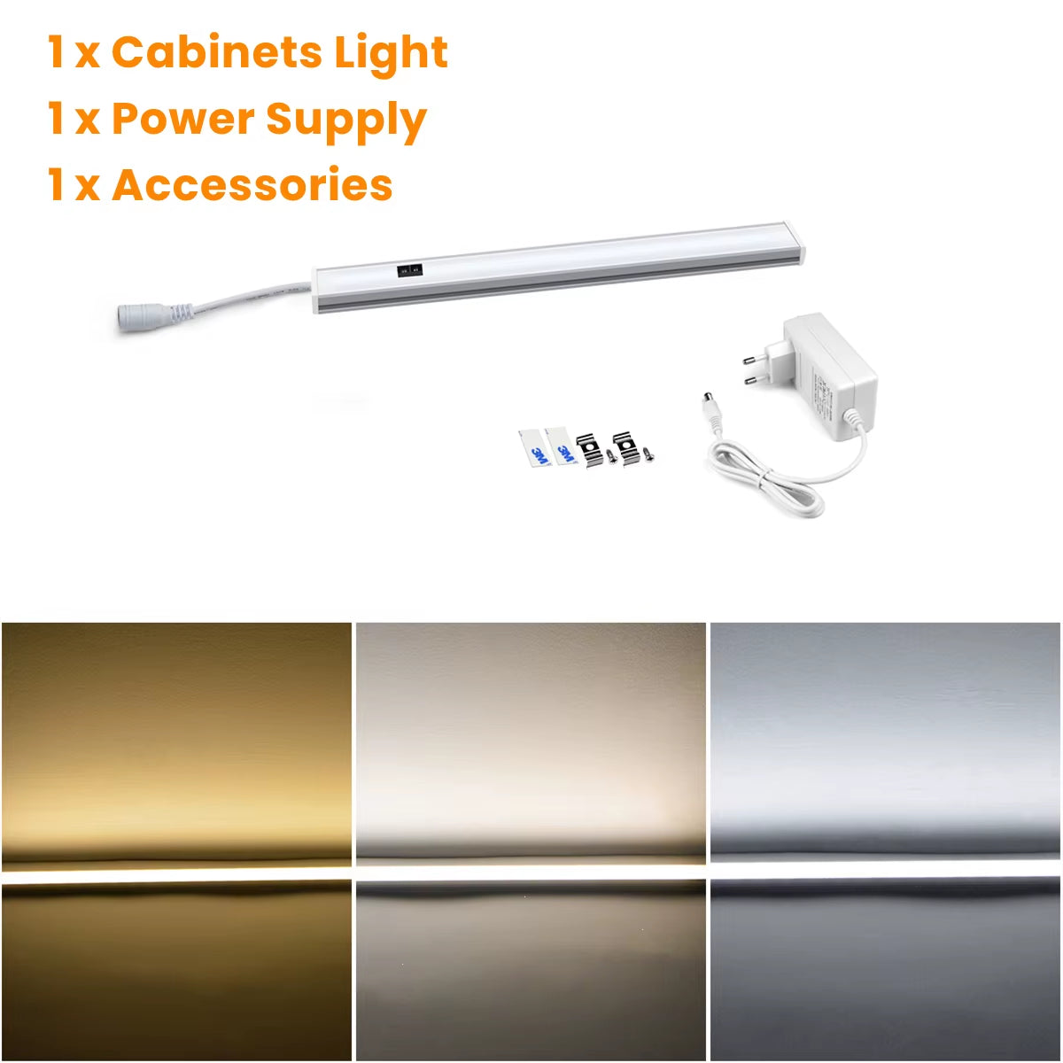 LED Hand Sweep Sensor Ultra Thin Bar Lights DC12V 30/40/50Cm Led Light Kitchen Closet Wardrobe Lamp Cabinet Aluminum Night Light