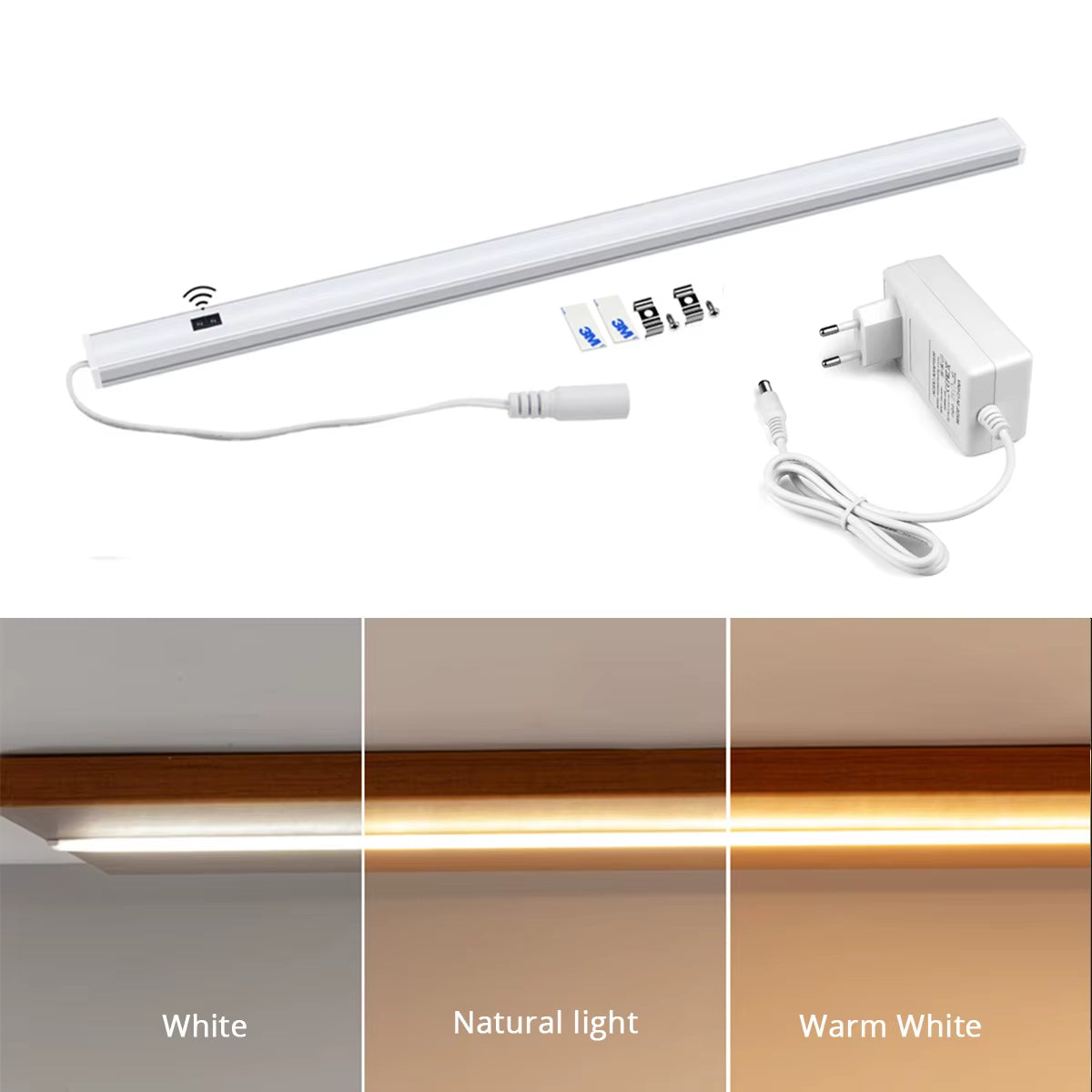 LED Hand Sweep Sensor Ultra Thin Bar Lights DC12V 30/40/50Cm Led Light Kitchen Closet Wardrobe Lamp Cabinet Aluminum Night Light